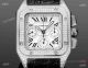 AAA Swiss Copy Cartier Santos Chronograph Pave Diamond Steel Watch 42mm (6)_th.jpg